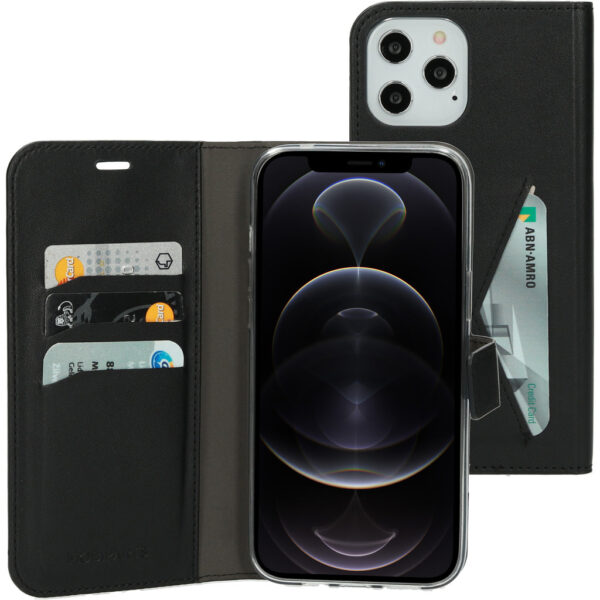 Mobiparts Classic Wallet Case Apple iPhone 12 Pro Max Black