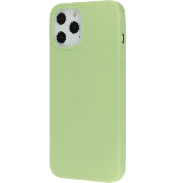 Mobiparts Silicone Cover Apple iPhone 12 Pro Max Pistache Green - Afbeelding 2