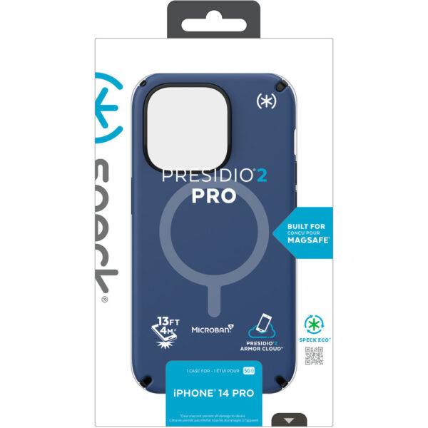 Speck Presidio2 Pro + MS Apple iPhone 14 Pro Coastal Blue -  with Microban - Afbeelding 4