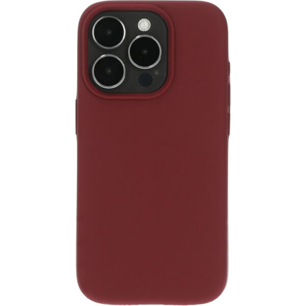 Mobiparts Silicone Cover Apple iPhone 15 Pro Plum Red