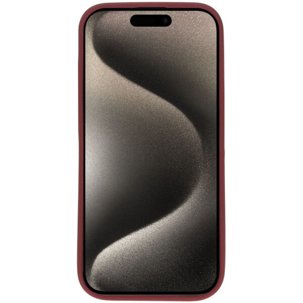 Mobiparts Silicone Cover Apple iPhone 15 Pro Plum Red - Afbeelding 4