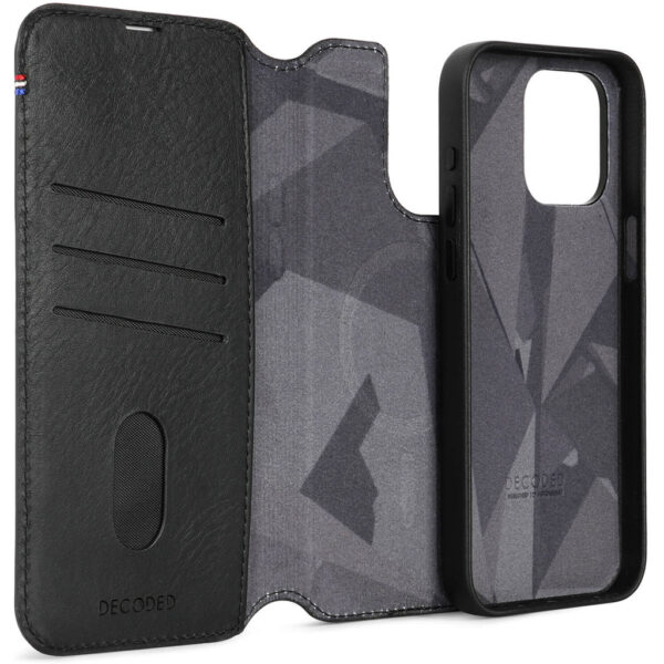 Decoded Leather Detachable Wallet Apple iPhone 15 Pro Max Black - Afbeelding 5