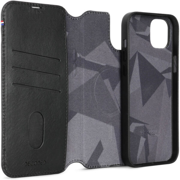 Decoded Leather Detachable Wallet Apple iPhone 15 Plus Black - Afbeelding 6