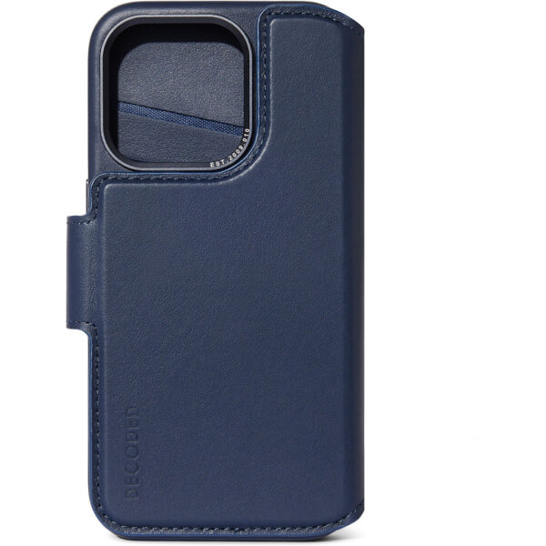 Decoded Leather Detachable Wallet Apple iPhone 15 Pro Navy - Afbeelding 2