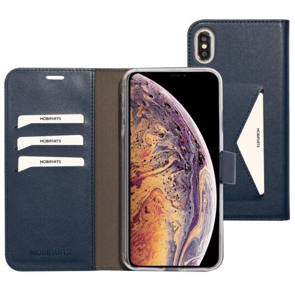 Mobiparts Classic Wallet Case Apple iPhone XS Max Blue - Afbeelding 8