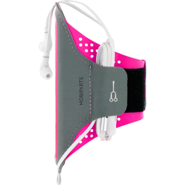 Mobiparts Comfort Fit Sport Armband Apple iPhone XR Neon Pink - Afbeelding 2