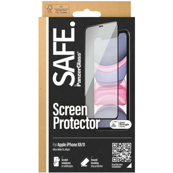 SAFE by Panzerglass Apple iPhone 11/XR - Edge-to-Edge - Afbeelding 4