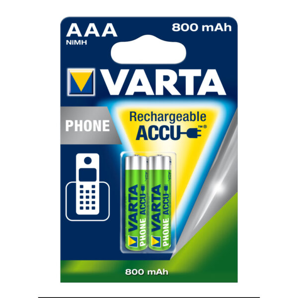 Varta Rechargeable Battery AAA 800 mAh (2-pack)