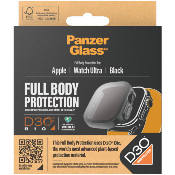 PanzerGlass Full Body Apple Watch Ultra 2023/2022 49 mm - Black D3O - Afbeelding 7