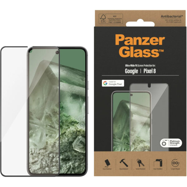 PanzerGlass Google Pixel 8 UWF Black - Afbeelding 5