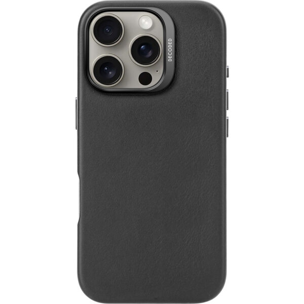 Decoded Leather Backcover Apple iPhone 16 Pro Black - Afbeelding 4