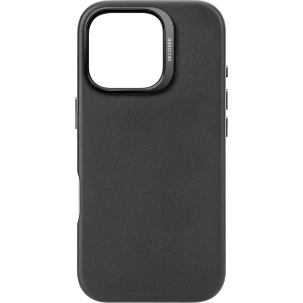 Decoded Leather Backcover Apple iPhone 16 Pro Black