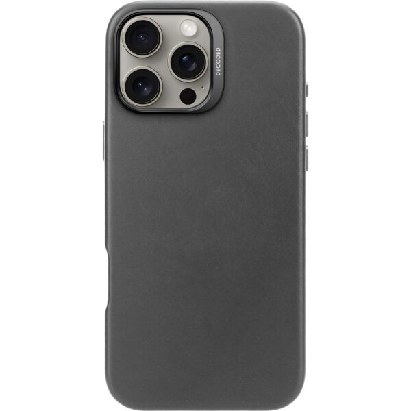 Decoded Leather Backcover Apple iPhone 16 Pro Max Black - Afbeelding 4