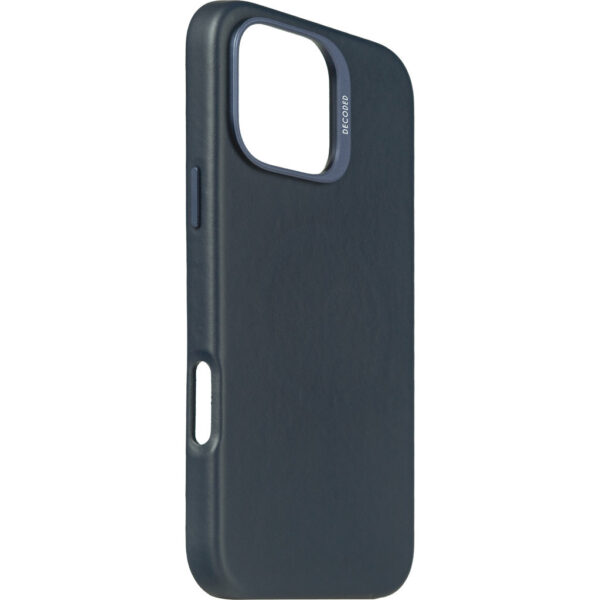 Decoded Leather Backcover Apple iPhone 16 Pro Max Navy - Afbeelding 2