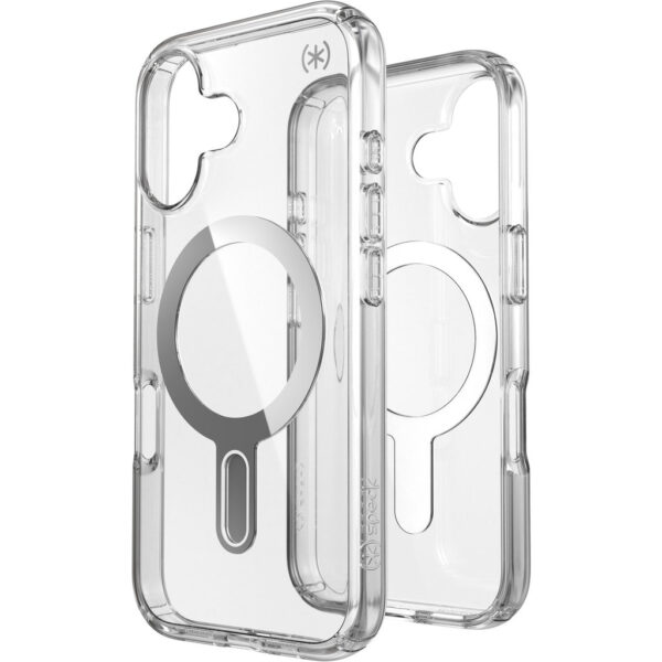 Speck Presidio Perfect Clear + ClickLock Apple iPhone 16 Clear -  with Microban - Afbeelding 3