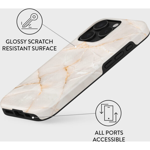 Burga Tough Case Apple iPhone 16 Pro Max - Vanilla Sand - Afbeelding 2