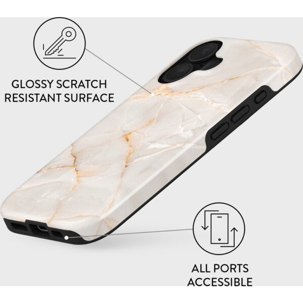 Burga Tough Case Apple iPhone 16 - Vanilla Sand - Afbeelding 2