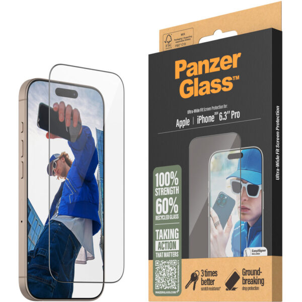 Panzerglass Apple iPhone 2024 6.3" Pro - Ultra-Wide Fit - Afbeelding 7