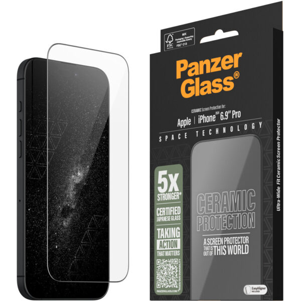 Panzerglass Ceramic Apple iPhone 2024 6.9" Pro - Ultra-Wide Fit - Afbeelding 7