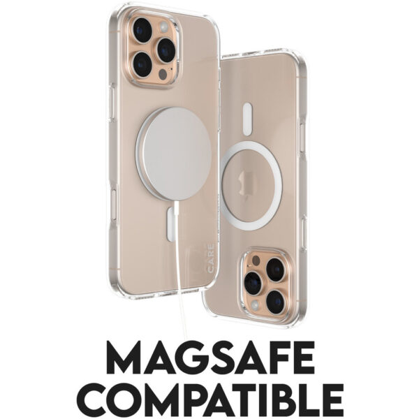 CARE by PanzerGlass Flagship Case Transparent Urban Combat w. White MagSafe iPhone '24 6.9" Pro - Afbeelding 9