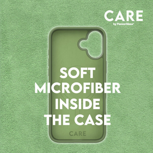 CARE by PanzerGlass Fashionable Case Green w. MagSafe iPhone '24 6.1" - Afbeelding 9