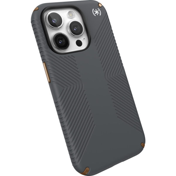 Speck Presidio2 Grip Apple iPhone 15 Pro Charcoal Grey -  with Microban - Afbeelding 11