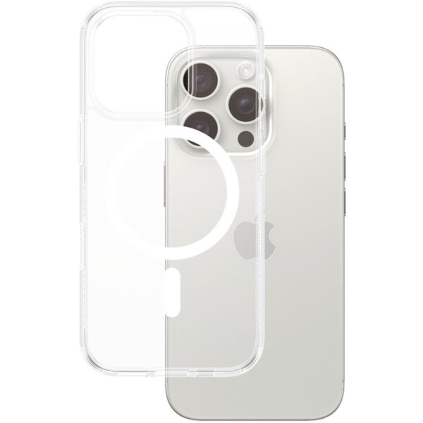 PanzerGlass Apple iPhone 16 Pro White MagSafe HardCase Clear - Afbeelding 11