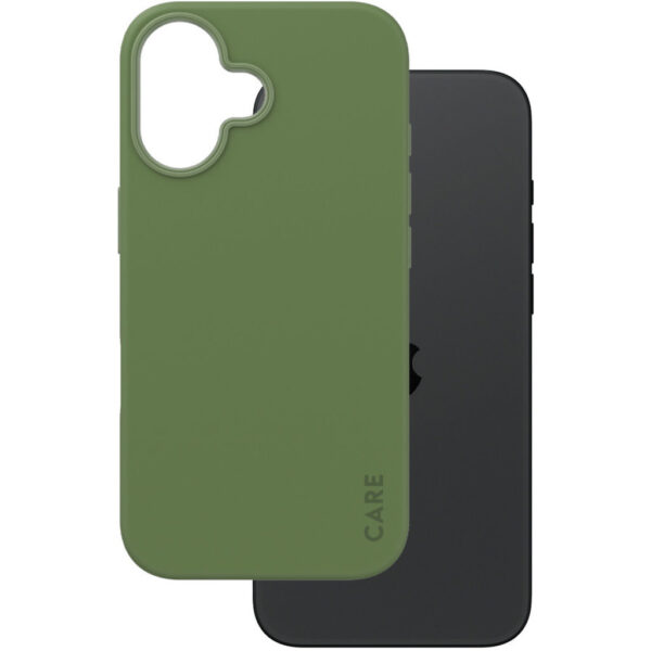 CARE by PanzerGlass Fashionable Case Green w. MagSafe iPhone '24 6.1" - Afbeelding 11