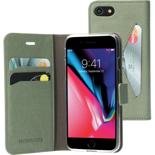 Mobiparts Classic Wallet Case Apple iPhone 7/8/SE (2020/2022) Stone Green - Afbeelding 11