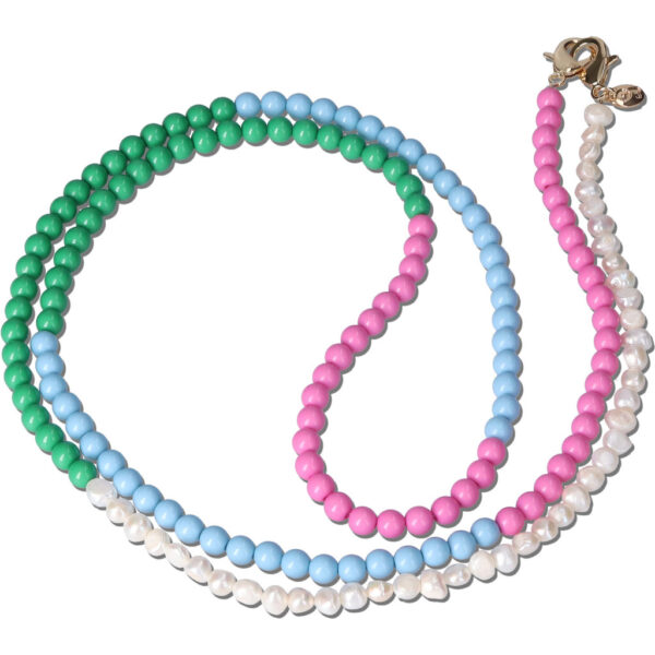 Casetastic Lanyard Beads and Pearls - Green/Pink/Blue(125cm) - Afbeelding 2