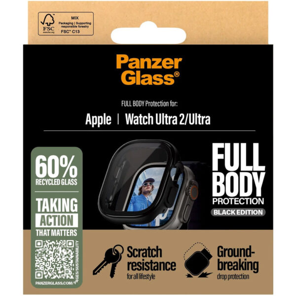 PanzerGlass Full Body Snappie Apple Watch Ultra/Ultra2 - Black