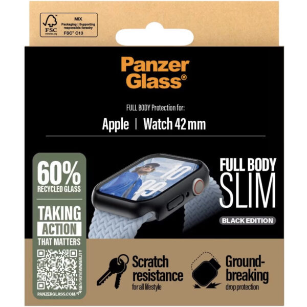 PanzerGlass Full Body Snappie Apple Watch 10 41mm - Slim Black