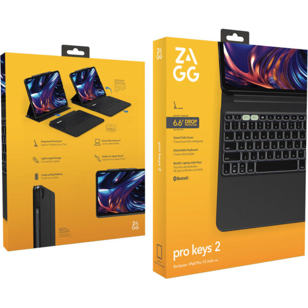 ZAGG Keyboard Pro Keys 2 Apple iPad Pro 13 M4 (2024) Black - Afbeelding 2