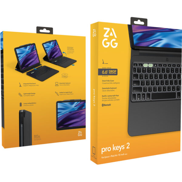 ZAGG Keyboard Pro Keys 2 Apple iPad Air 13 M2 (2024) Black - Afbeelding 2