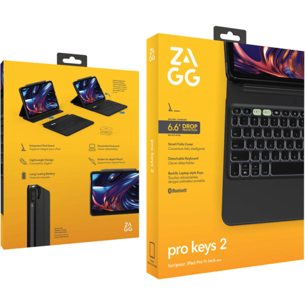 ZAGG Keyboard Pro Keys 2 Apple iPad Pro 11 M4 (2024) Black - Afbeelding 2