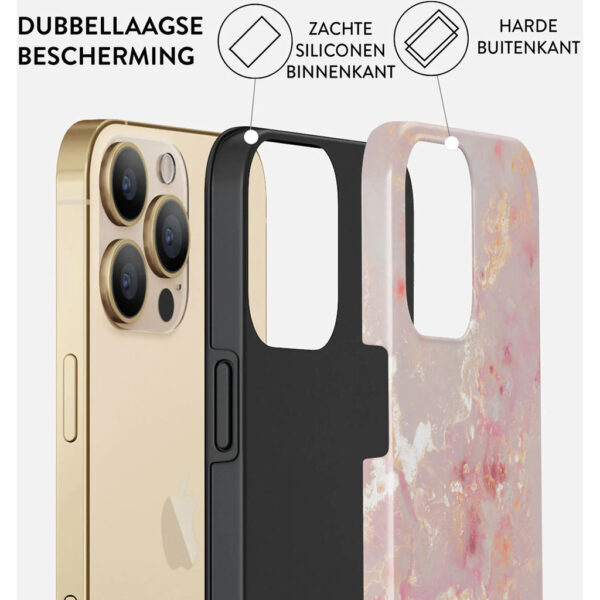 Burga Tough Case Apple iPhone 14 Pro - Golden Coral - Afbeelding 6