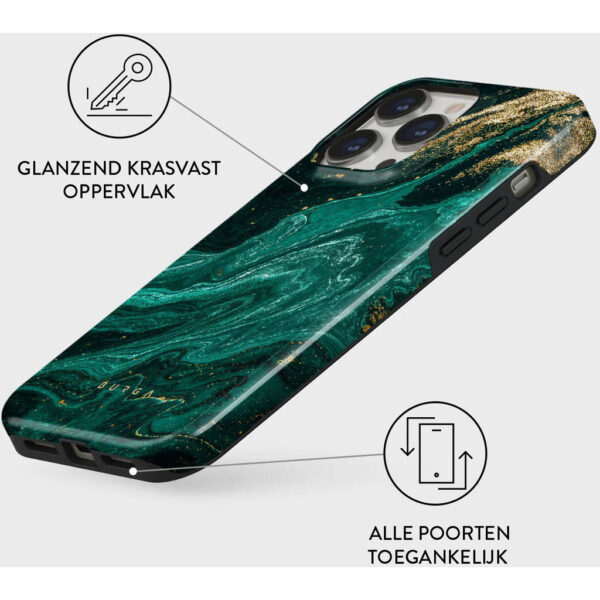 Burga Tough Case Apple iPhone 15 Pro - Emerald Pool - Afbeelding 9