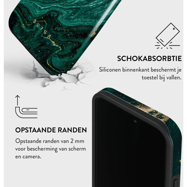 Burga Tough Case Apple iPhone 15 Pro Max - Emerald Pool - Afbeelding 10