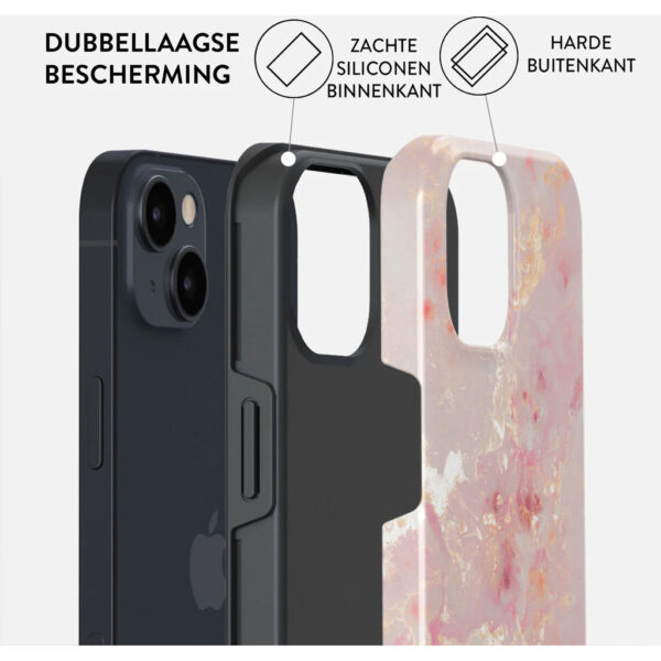 Burga Tough Case Apple iPhone 15 - Golden Coral - Afbeelding 6