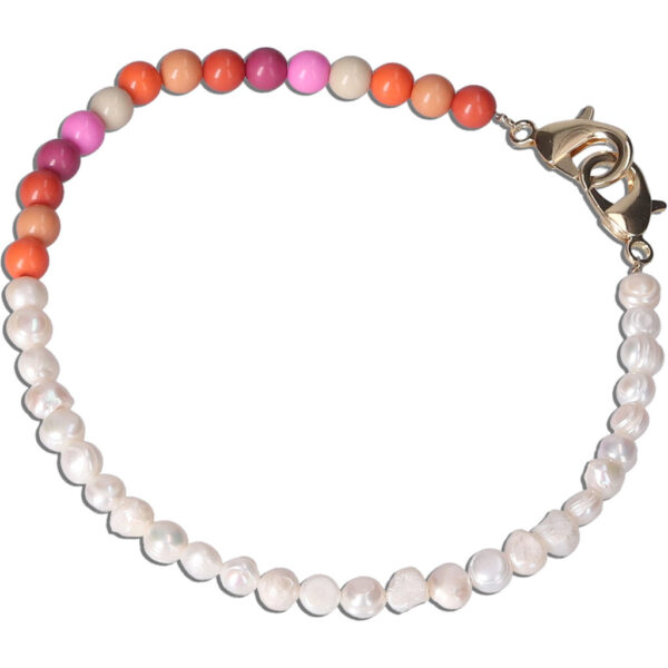 Casetastic Wrist band Beads and Pearls - Multicolor Winter (30cm) - Afbeelding 2