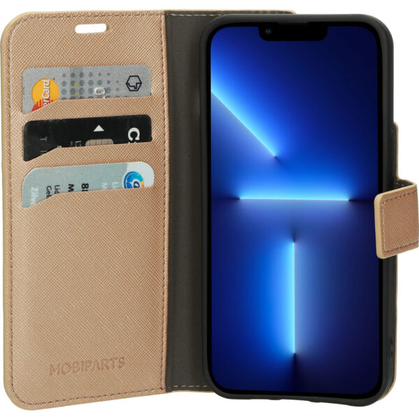 Mobiparts Saffiano Wallet Case Apple iPhone 13 Pro Copper - Afbeelding 3