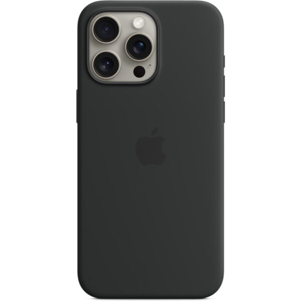 Apple iPhone 15 Pro Max Silicone Case with MagSafe Black