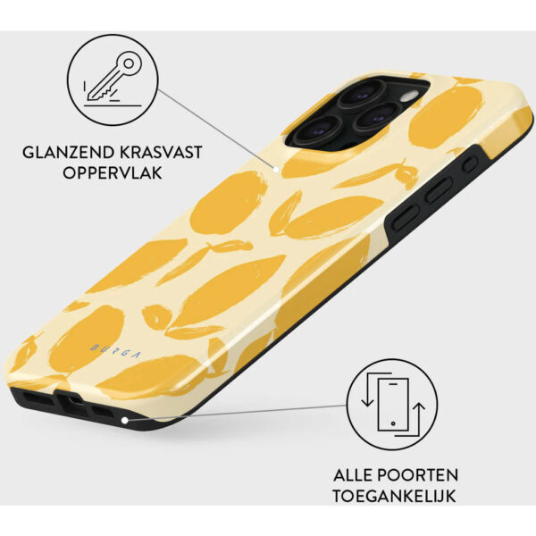 Burga Tough Case Apple iPhone 15 Pro - Lemon Tart - Afbeelding 11