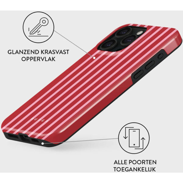 Burga Tough Case Apple iPhone 15 Pro - Strawberry Jam - Afbeelding 7