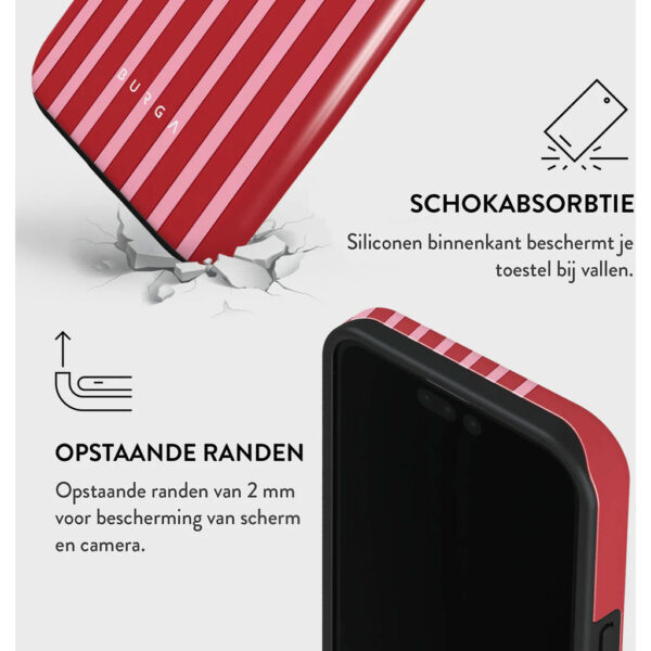 Burga Tough Case Apple iPhone 15 Pro - Strawberry Jam - Afbeelding 8