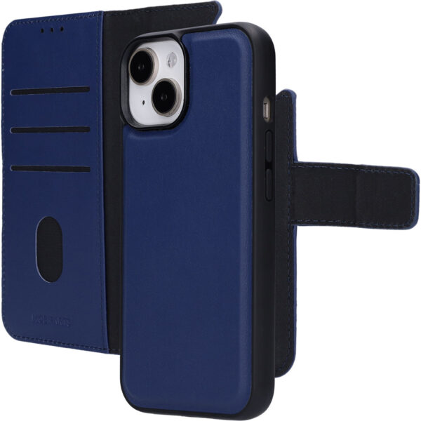 Mobiparts Leather 2 in 1 Wallet Case Apple iPhone 15 Blue