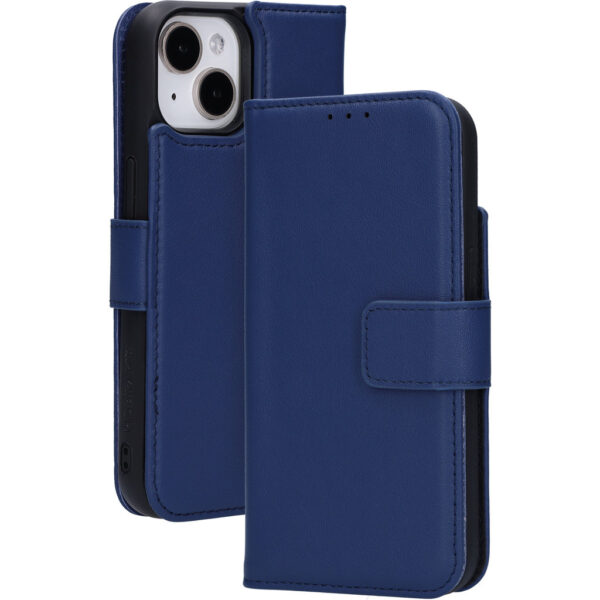 Mobiparts Leather 2 in 1 Wallet Case Apple iPhone 15 Blue - Afbeelding 2