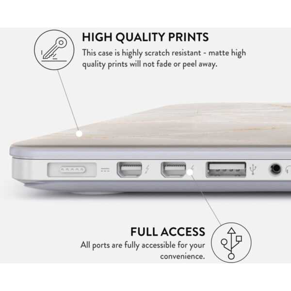 Burga Hard Case Apple Macbook Air 13 inch (2020) - Vanilla Sand - Afbeelding 9