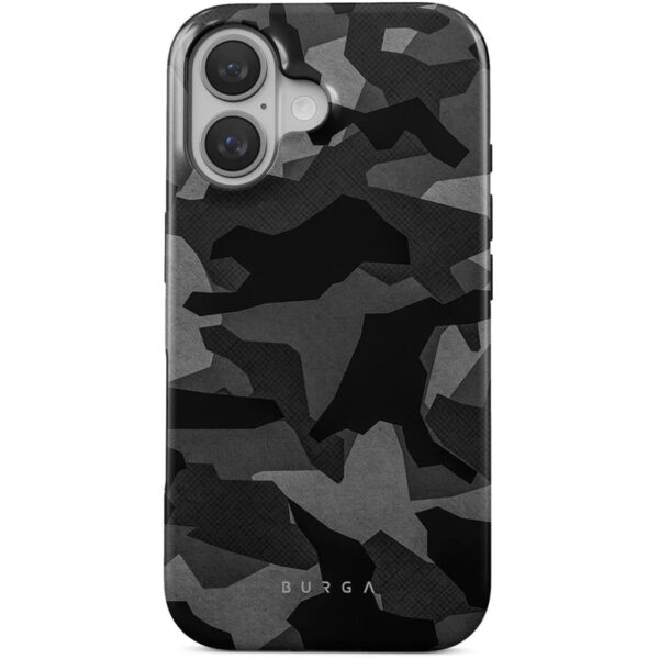 Burga Tough Case Apple iPhone 16 - Night Black Camo - Afbeelding 8