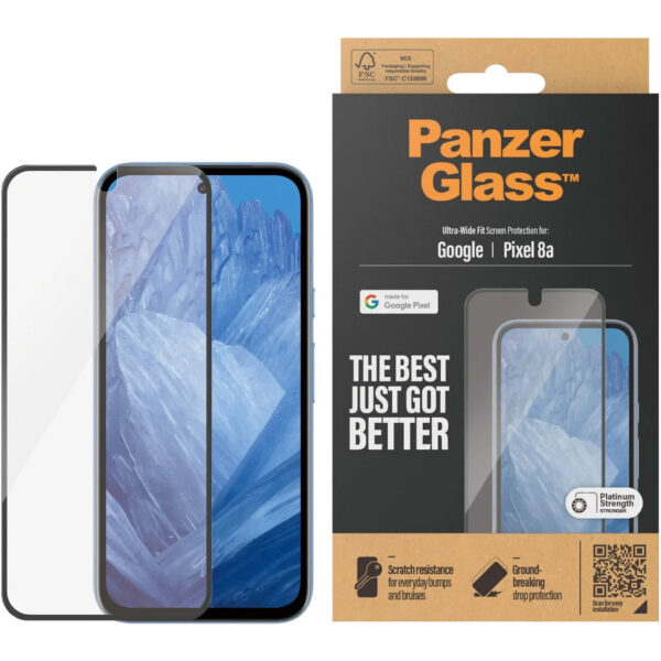 PanzerGlass Google Pixel 8a UWF Black - Afbeelding 4